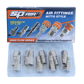 SP Air - Air Tool Fitting - Plug Female 1/4" Nitto Style Box Of 10 | PF20BX